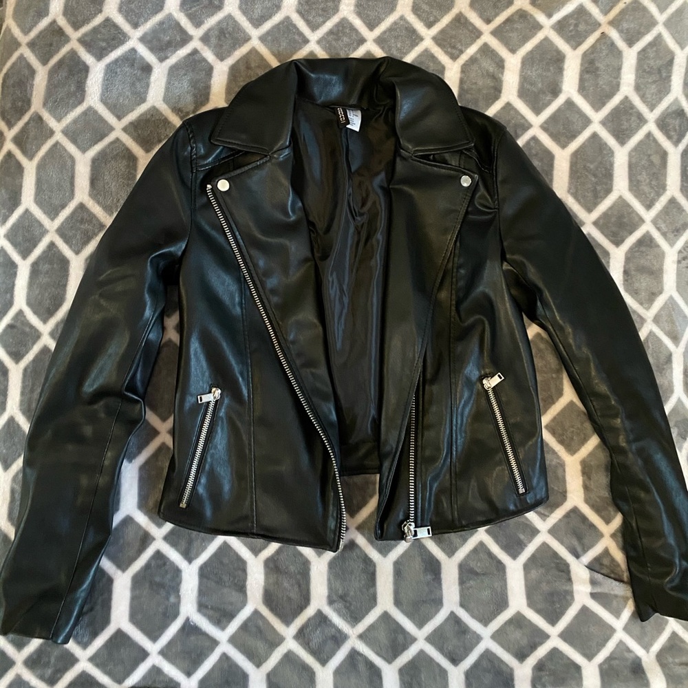 H&M faux leather jacket